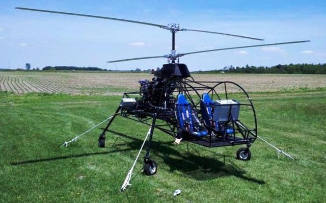AEROVATION “THE ALIEN” TWO-SEAT COAXIAL HELICOPTER PROTOTYPE for sale