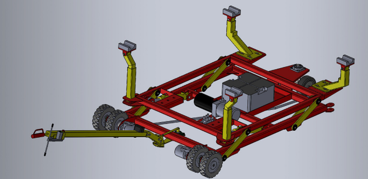 APplastic ST5 self-propelled hydraulic helicopter tug